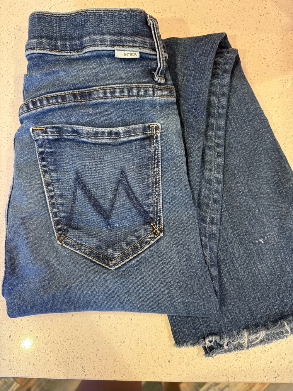 MOTHER Women's Light Blue Straight Jeans